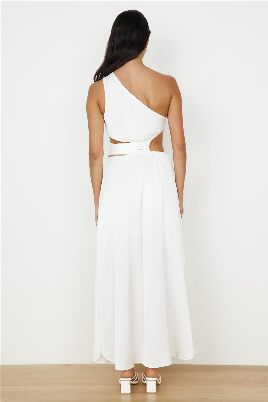 We Got This Feeling Maxi Dress White