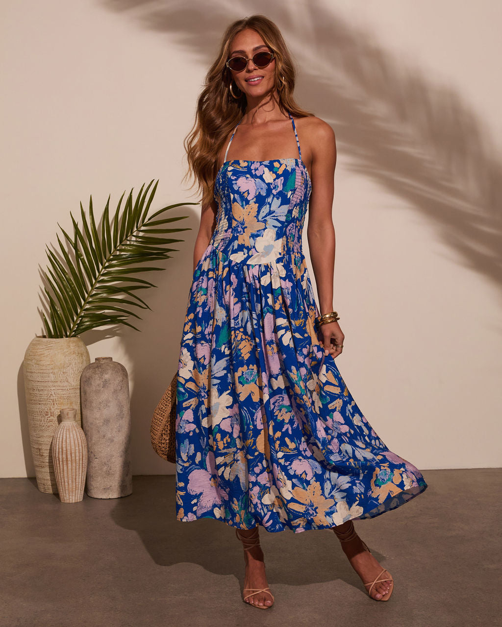 Delfina Floral Midi Dress