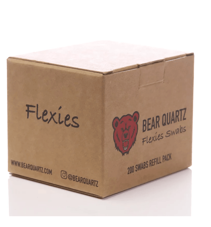 Bear Quartz Flexies Swab Refills: 200ct, Ultra-Absorbent, Biodegradable, Bamboo Cotton, Durable, Essential Cleaning Tools