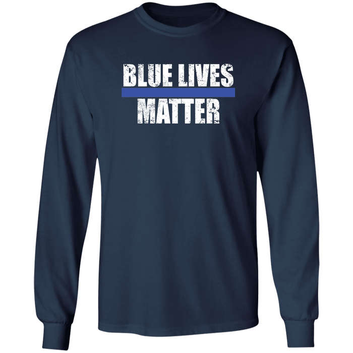 "Blue Lives Matter" - Long Sleeve Shirt - FF1