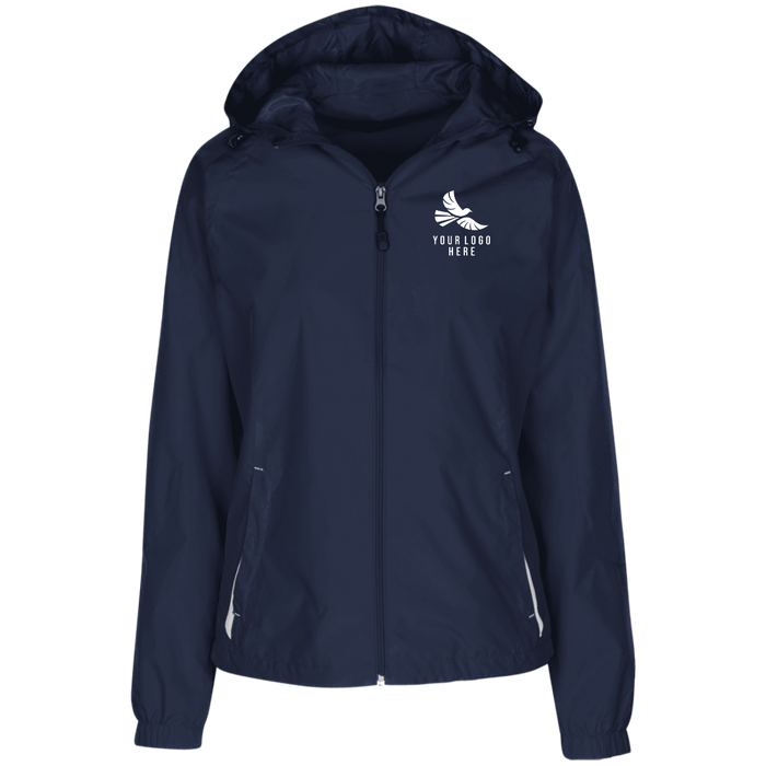 CMM Branded - LST76 Ladies' Jersey-Lined Hooded Windbreaker - A1-1