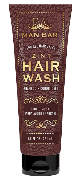 Exotic Musk & Sandalwood | Man Bar 2 in 1 Hair Wash