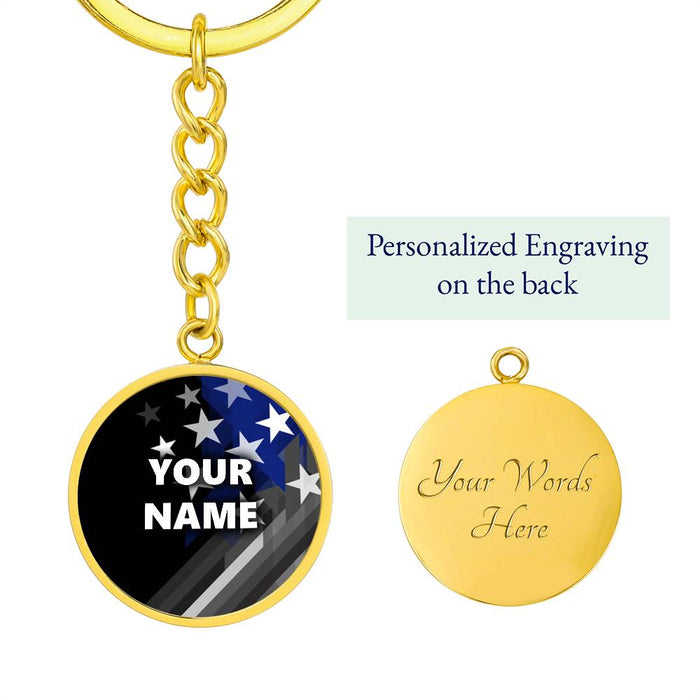 Luxury Keychain (18K Yellow Gold Finish) / Yes