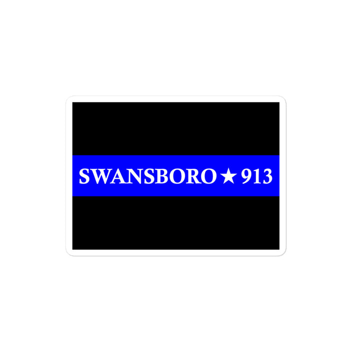 Personalized Sticker - Thin Blue Line - PM1