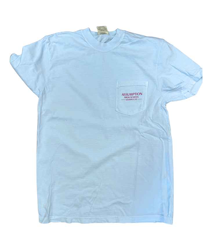 T-Shirt Pocket T- Light Blue - Rosie Wolfram '27 Design