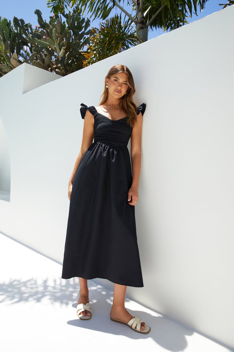 Divinity Maxi Dress Black