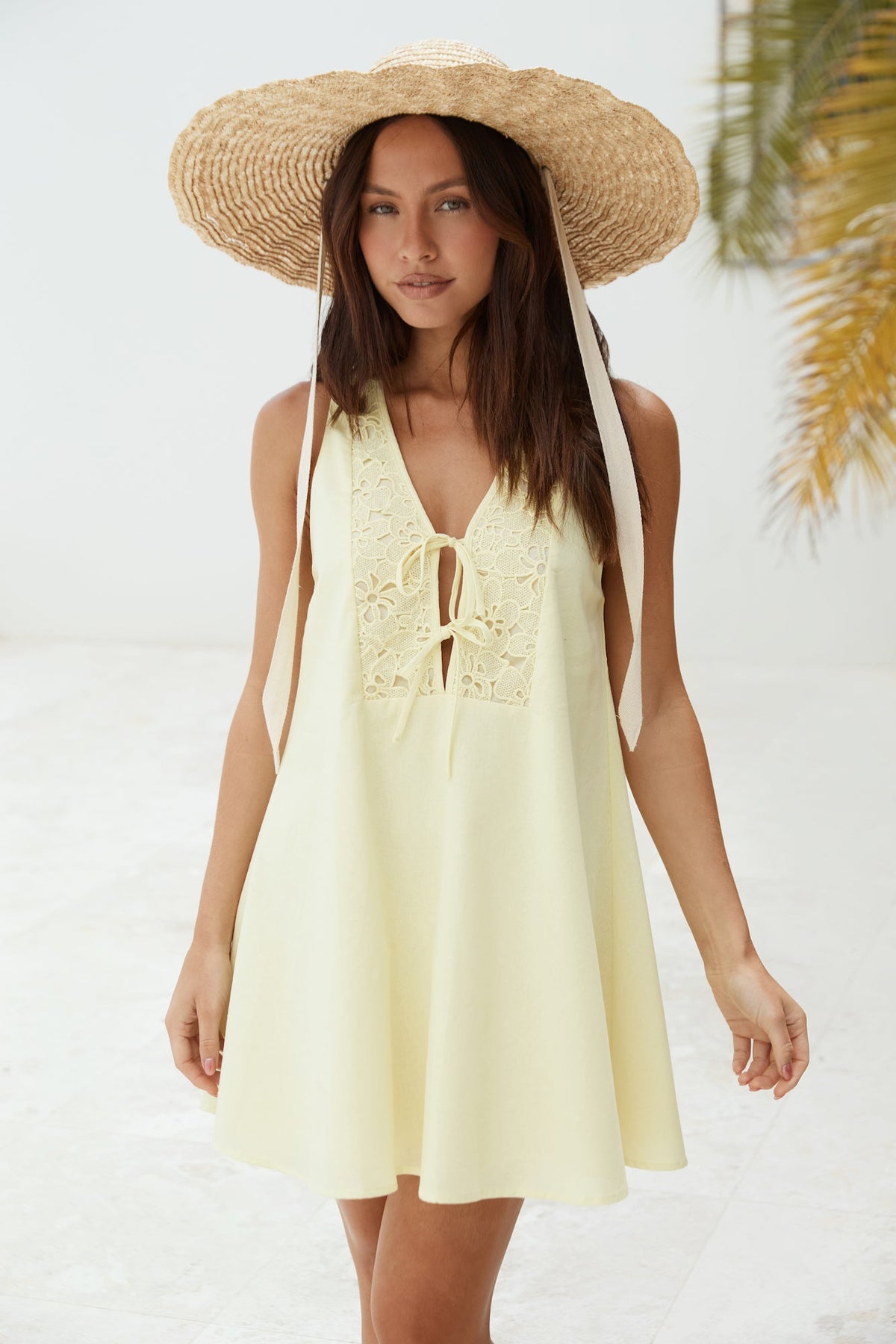 Love In Limoncello Mini Dress Yellow