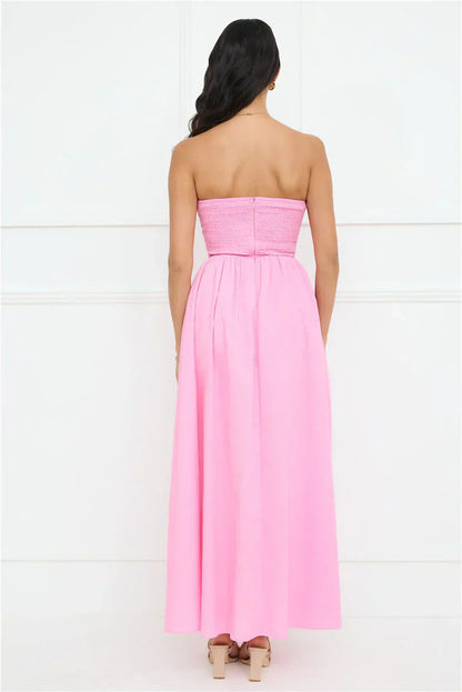 Luciana Strapless Maxi Dress