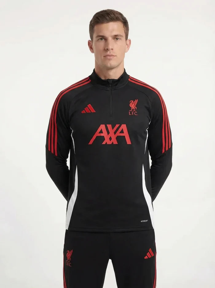 2025/2026 LIVERPOOL BLACK AND RED TRACKSUIT