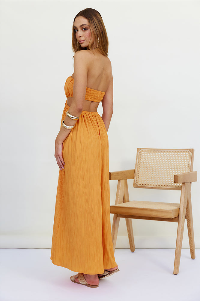 Delphina Maxi Dress Orange