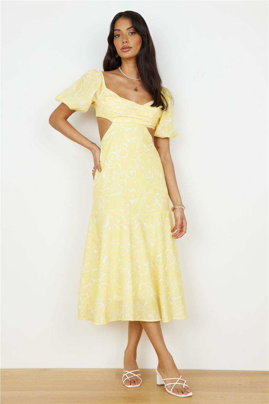 Back From Florence Maxi Dress Yellow