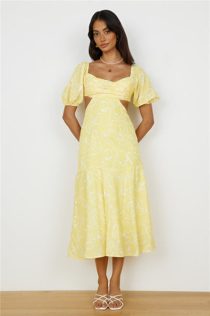 Back From Florence Maxi Dress Yellow