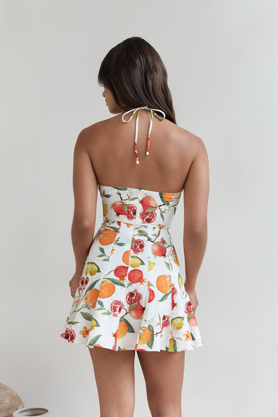 Fruits Of Summer Mini Dress Print