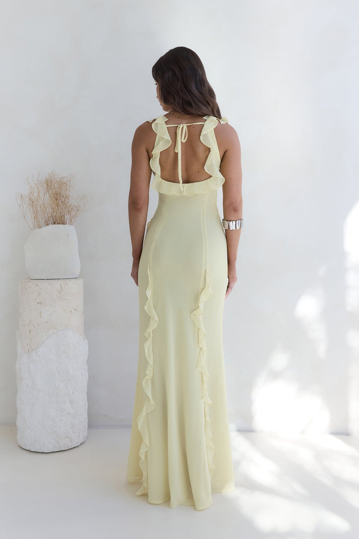 All Night Affair Maxi Dress Yellow