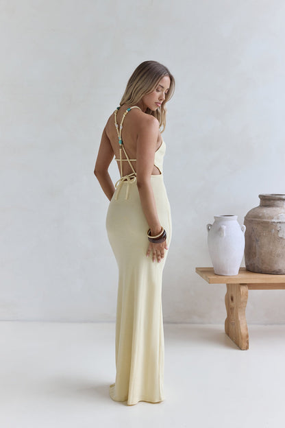 Tropiluxe Maxi Dress Yellow