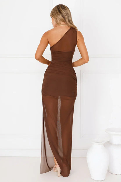 Beachfront Soirée One Shoulder Maxi Dress