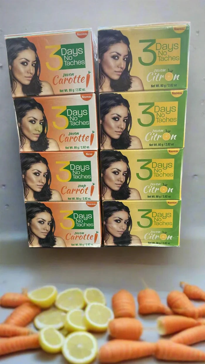 3 Days No Taches LEMON Soap (3 PACK)