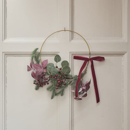 35cm Christmas Joy Ring Wreath