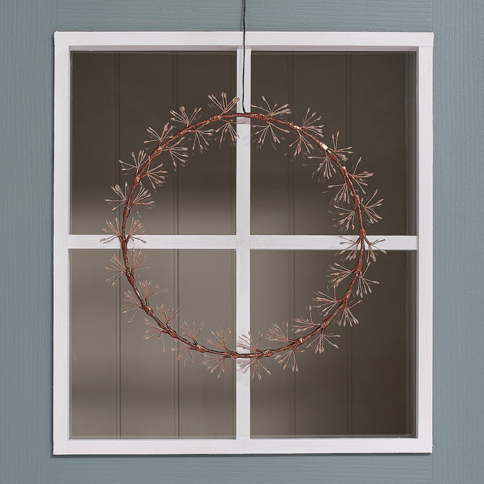 35cm Gold Starburst Light Outdoor Wreath