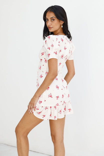 Wildflower Secrets Mini Dress White