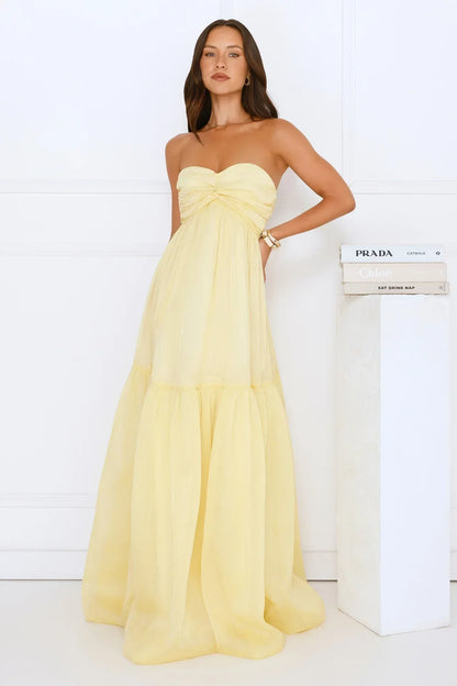 Unforgettable Style Strapless Maxi Dress