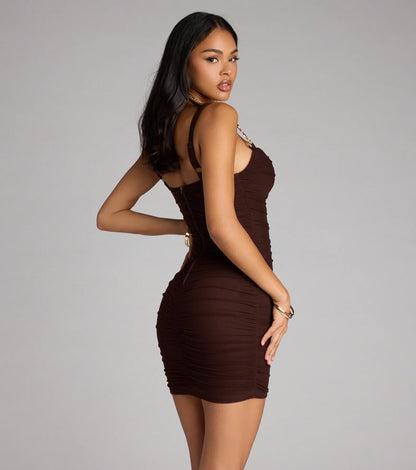 Crush Hour Mesh Mini Dress