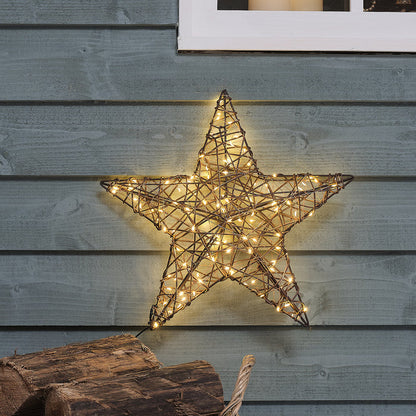 40cm Rattan Star Window Light