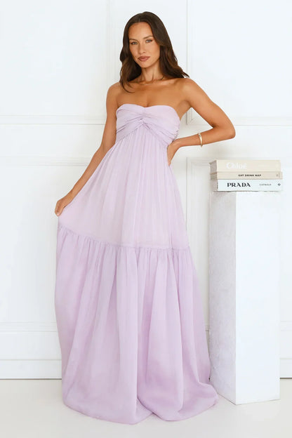 Unforgettable Style Strapless Maxi Dress