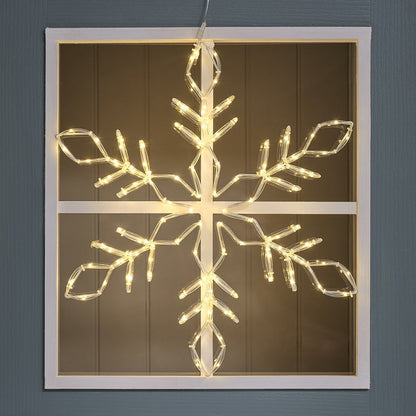 57cm Acrylic Snowflake Micro LED Silhouette Light