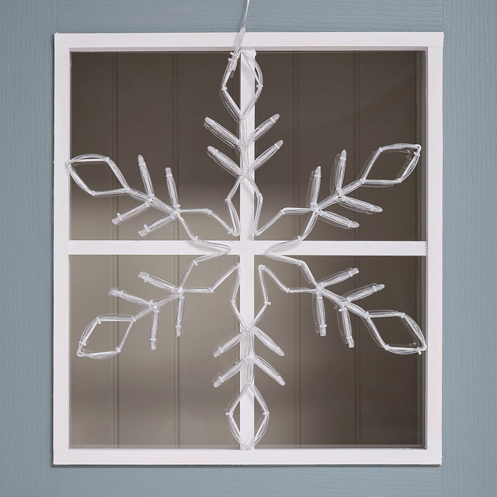 57cm Acrylic Snowflake Micro LED Silhouette Light