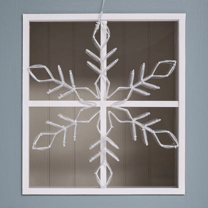 57cm Acrylic Snowflake Micro LED Silhouette Light