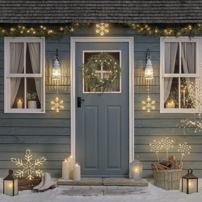 57cm Acrylic Snowflake Micro LED Silhouette Light