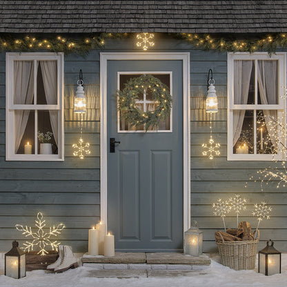 57cm Acrylic Snowflake Micro LED Silhouette Light
