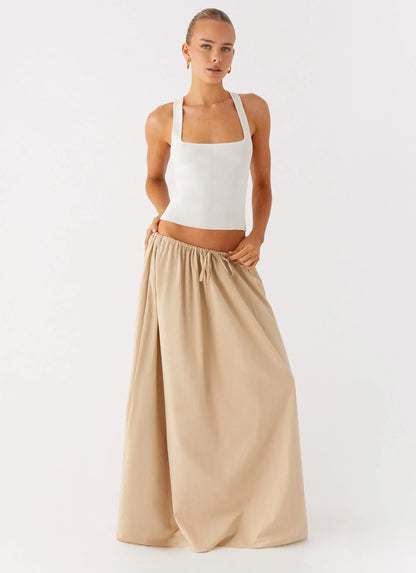 Randy Maxi Skirt - Tan
