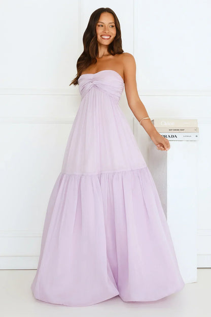Unforgettable Style Strapless Maxi Dress