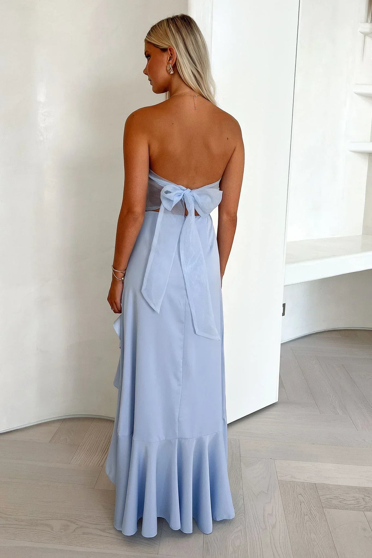 Milford Strapless Maxi Dress - Blue