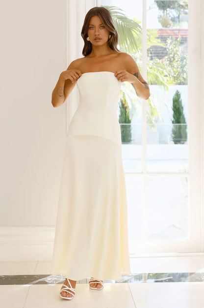 Daydream Darling Strapless Maxi Dress