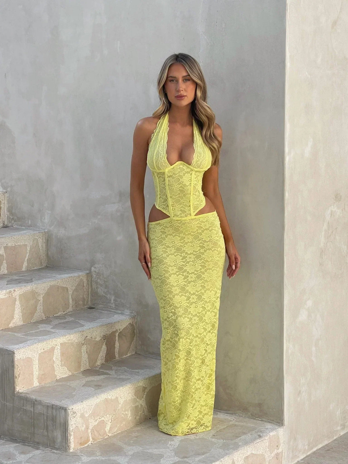 Vida Maxi Dress Yellow