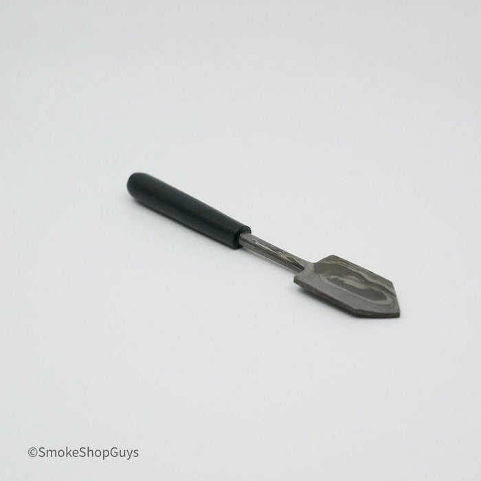 Durable Dab Shovel: 710 Dabbers Damascus Shovel, Premium Quality, Unique Steel Pattern, Precision Handling, Scooping Applying Concentrates, High-Quality Material, Long-Lasting Performance, Ergonomic Grip, Comfortable Control, Portable Size, At-Home On-the-Go.