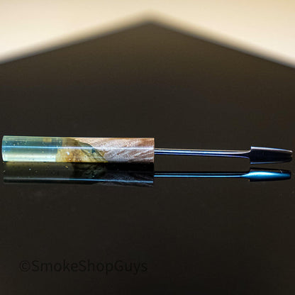 Green/Blue Galaxy W/ Burl 2
