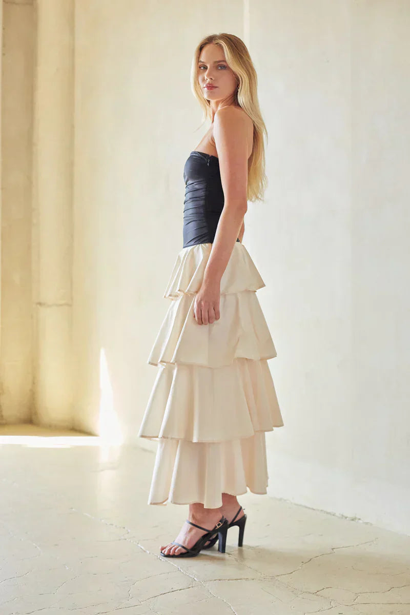 NIA Mathilda Tiered Maxi Dress