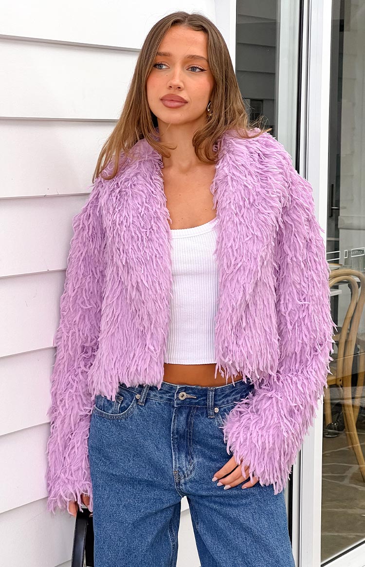 Amy Purple Fringe Jacket