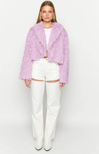 Amy Purple Fringe Jacket