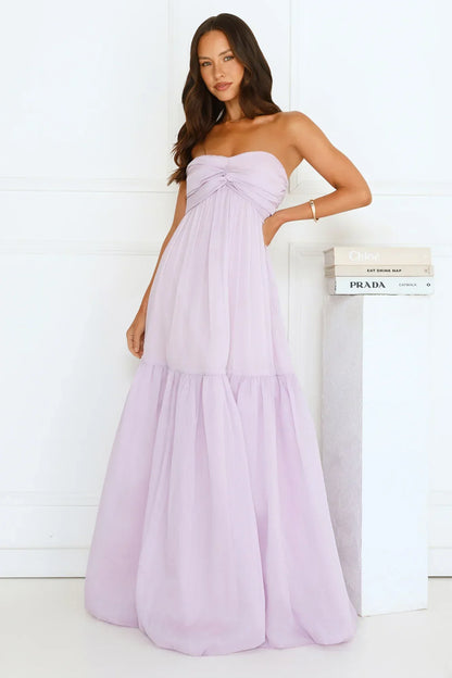 Unforgettable Style Strapless Maxi Dress