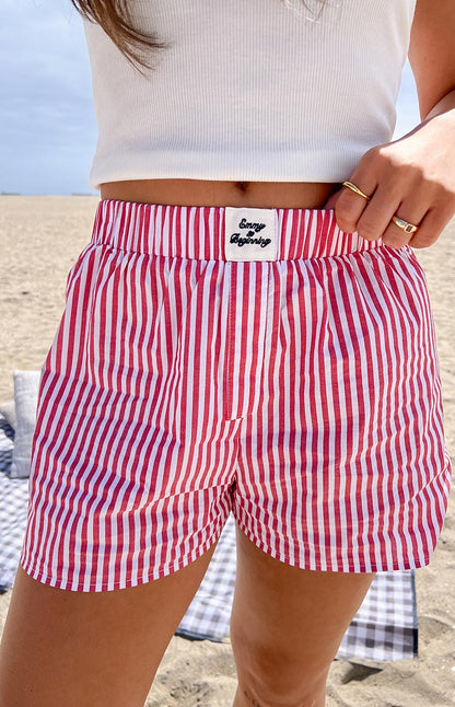 Brad Red Stripe Boxer Shorts