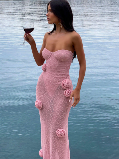 Anika Maxi Dress Baby Pink