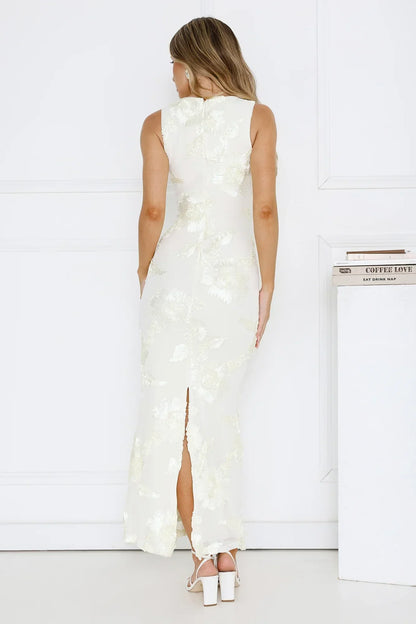 Vibe To It Mesh Maxi Dress