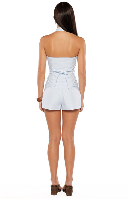 Caelan Blue Woven Shorts
