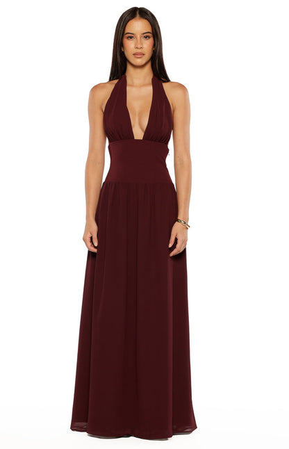 Cosette Burgundy Maxi Dress