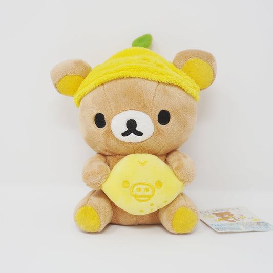 2015 Rilakkuma Sitting with Lemon Caravan Limited Plush - Fresh Lemon Theme - San-X